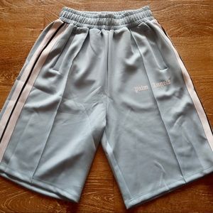 Light Blue Palm Angels Track Shorts